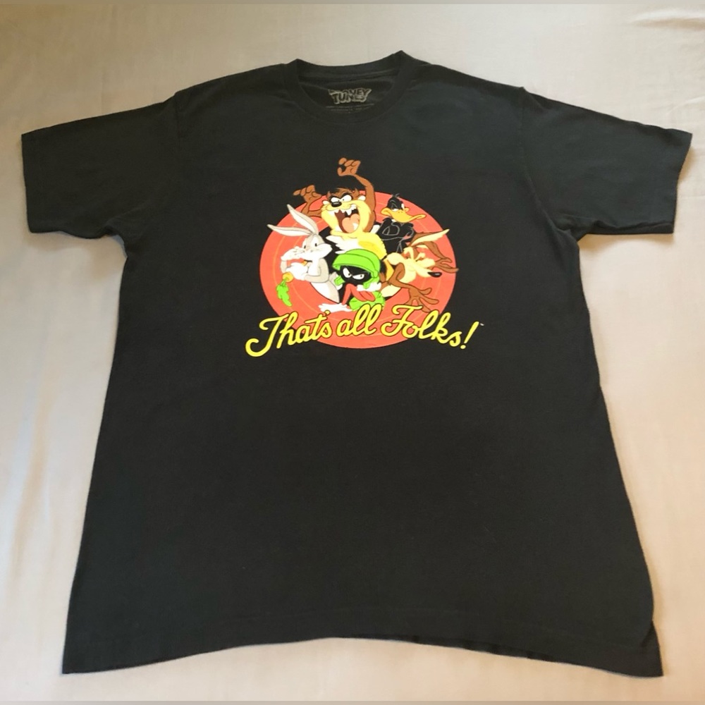 Looney Tunes Cartoon Characters Graphic T-Shirt Size Large